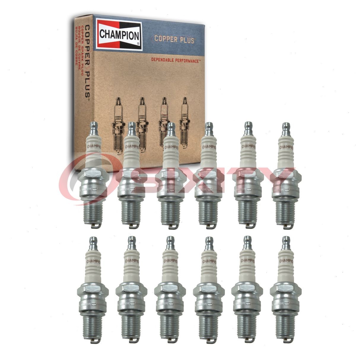 12 pc Champion Copper Plus Spark Plugs for 1941 Nash Ambassador 600 Ignition jw