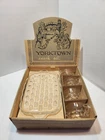 Vtg Federal Glass Clear Yorktown Thumbprint Set Sip & Snack Cups & Plates...
