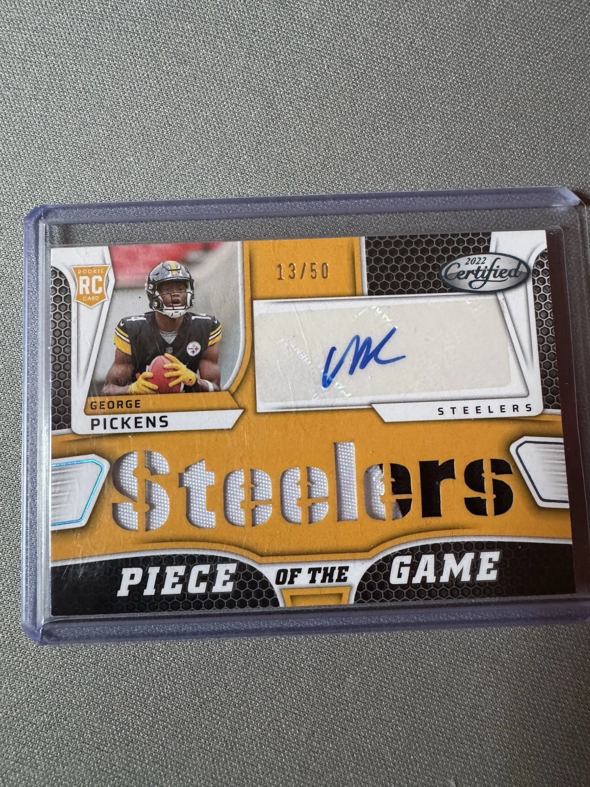 George Pickens Panini Certified Piece of the Game Relics #PGGP Teal