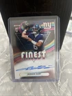 2025 Topps Finest Jaxson Dart Giants Rookie Finest Autographs On Card RC Auto