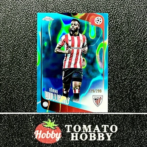 INAKI WILLIAMS /299 TEAL LAVA REFRACTOR TOPPS CHROME UEFA 2025-26 ATHLETIC