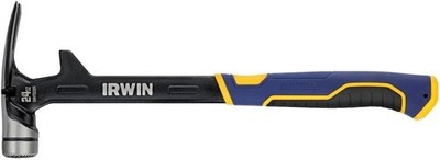 IRWIN Framing Hammer, 24oz Steel Demolition Hammer with Magnetic Nail Starter (I