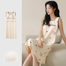 Womens Madal Cotton Pajamas Ladies Vest Sleepwear Loungewear Nightwear