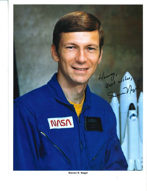 STEVEN NAGEL NASA Astronaut signed 8x10 color photo Autograph Signed + BONUS