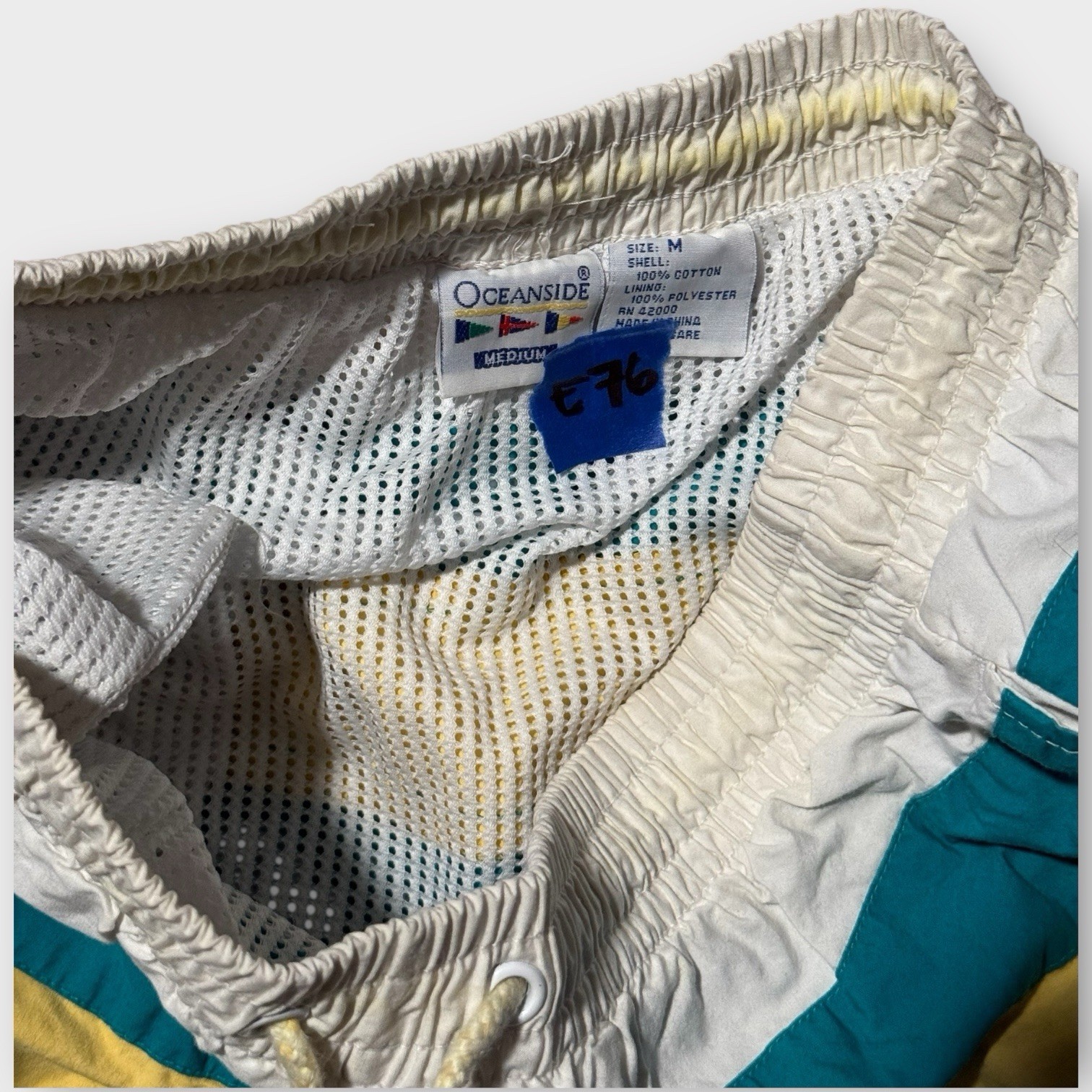 Vintage K-Mart 80-90s Oceanside Surf Swim Trunk Shorts Beach Sportswear Grunge image 3