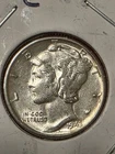 "BUY IT NOW"  1943-P Mercury Dime   Brilliant Uncirculated  BU  BRITE-WHITE