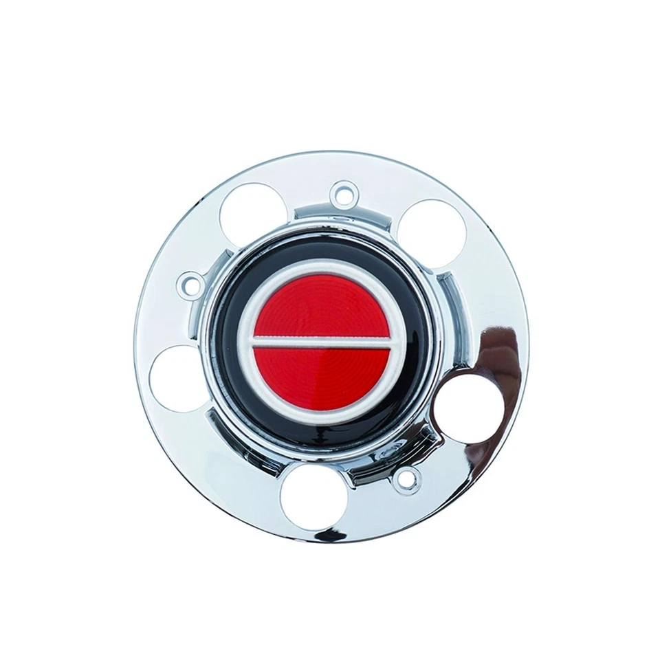 Tapacubos centrales de rueda rojos cromados de 2 piezas para Ranger Explorer Bronco II 84-97 Foto 2 de 4