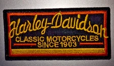 HARLEY DAVIDSON Embroidered Iron/Sew On Patch 3.5"X 2" SHIPPED FROM USA