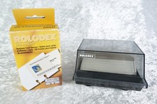 Vtg Rolodex S-300C Petite Covered Card File 70 Necessities Business Card Sleeves