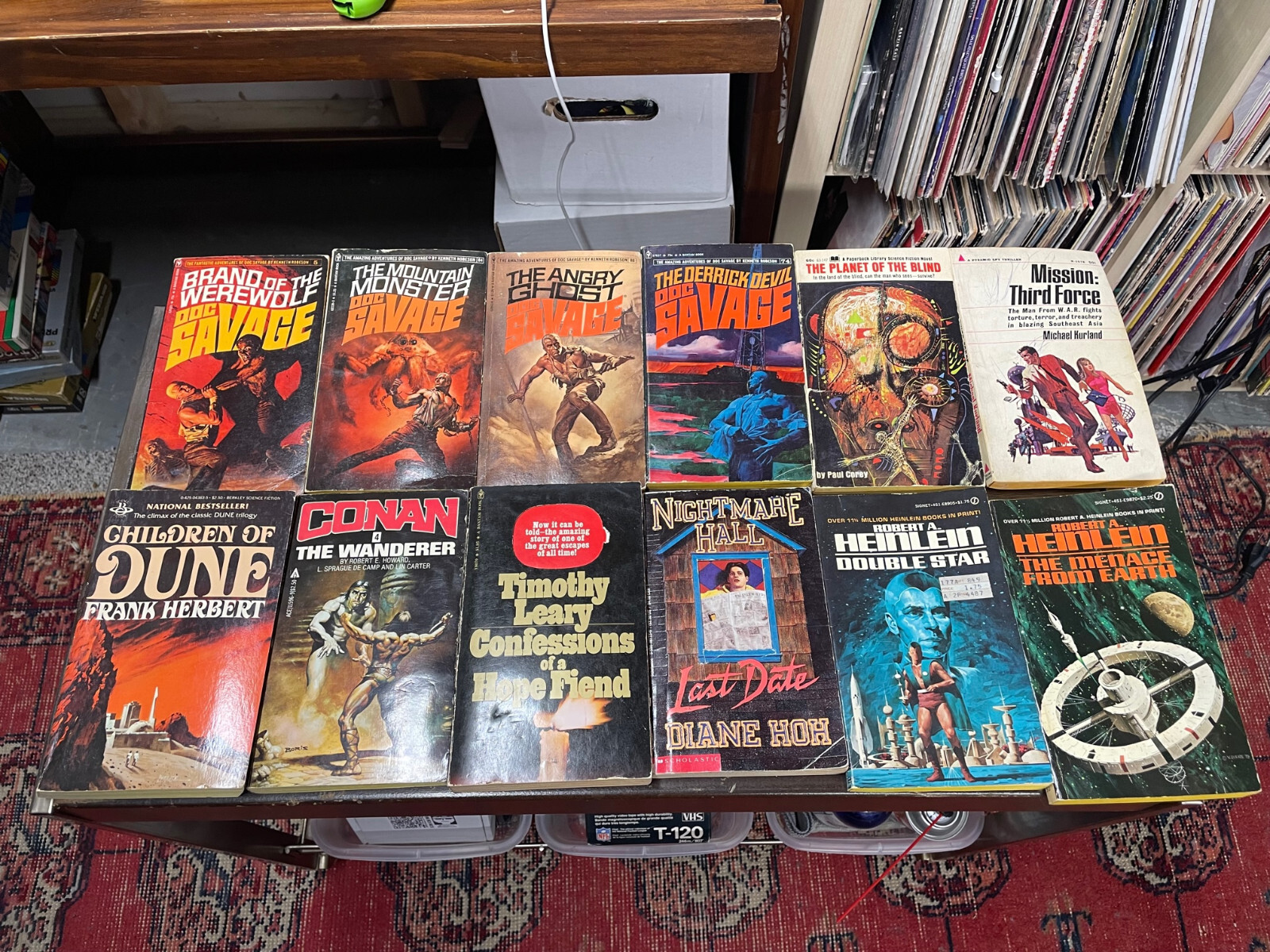 Lot of Adventure/Sci-Fi Paperbacks (Doc Savage, Robert Heinlein, Dune, Conan)
