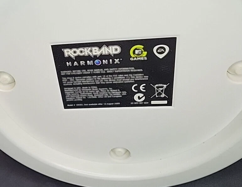 Juego de batería Nintendo Wii Rock Band paquete batería con cable sin palos - Rock Band 1 juego Foto 4 de 4