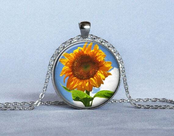 SUNFLOWER large charm pendant 20