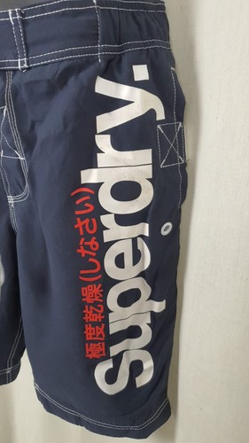 Superdry Board Swim Shorts Darkest Navy Size S rrp £39.99 MARKED CR055 KK 14 - Picture 3 of 13
