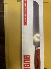 Bubba Blade Kitchen Knife 8" Serrated German Steel Long Blade G-10 1114267
