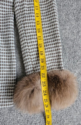 Juliana Collezione Collection Women's Blazer Jacket Size 8 Plaid Faux Fur Trim - Picture 12 of 16