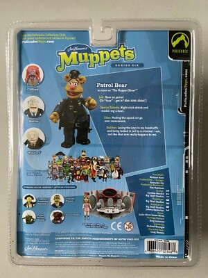 Palisades Muppet Show Fozzie Bear as Patrol Bear Figure Jim Henson