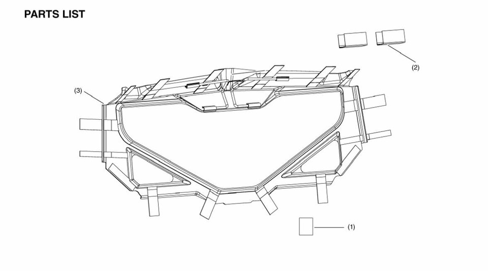 Genuine OE Honda Talon 1000R 1000X Thermoformed Fabric Rear Panel 0SR85 ...