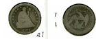 1875 P LIBERTY SEATED SILVER QUARTER TYPE COIN  GOOD 8290L