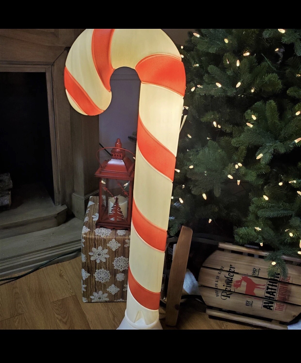 40" LIGHTED VINTAGE CANDY CANE BLOW MOLD CHRISTMAS YARD DECORATION (as) eBay