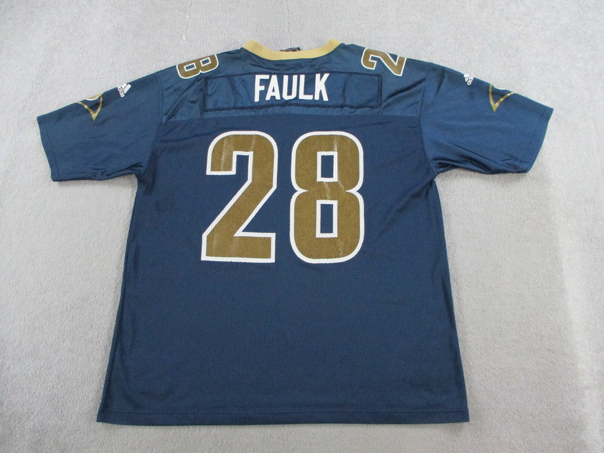 VINTAGE St Louis Rams Jersey Adult Extra Large Blue Marshall Faulk