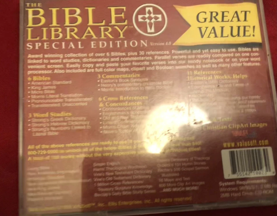 (UNTESTED!)(DIRTY!)The Bible Library Special Edition- Valusoft - Image 2 of 4