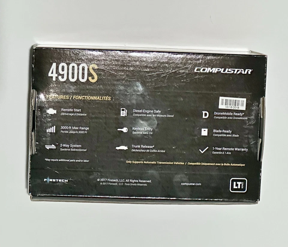 Compustar 4900s 2-way Remote Start System LT series 3000 FT - Image 2 of 2