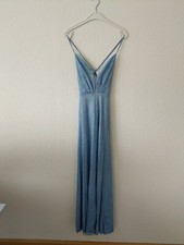 Damen Kleid blau Glitzer Größe S Abendkleid