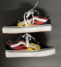 VANS Old Skool Flame M 3.5 / W 5  Black suede /canvas