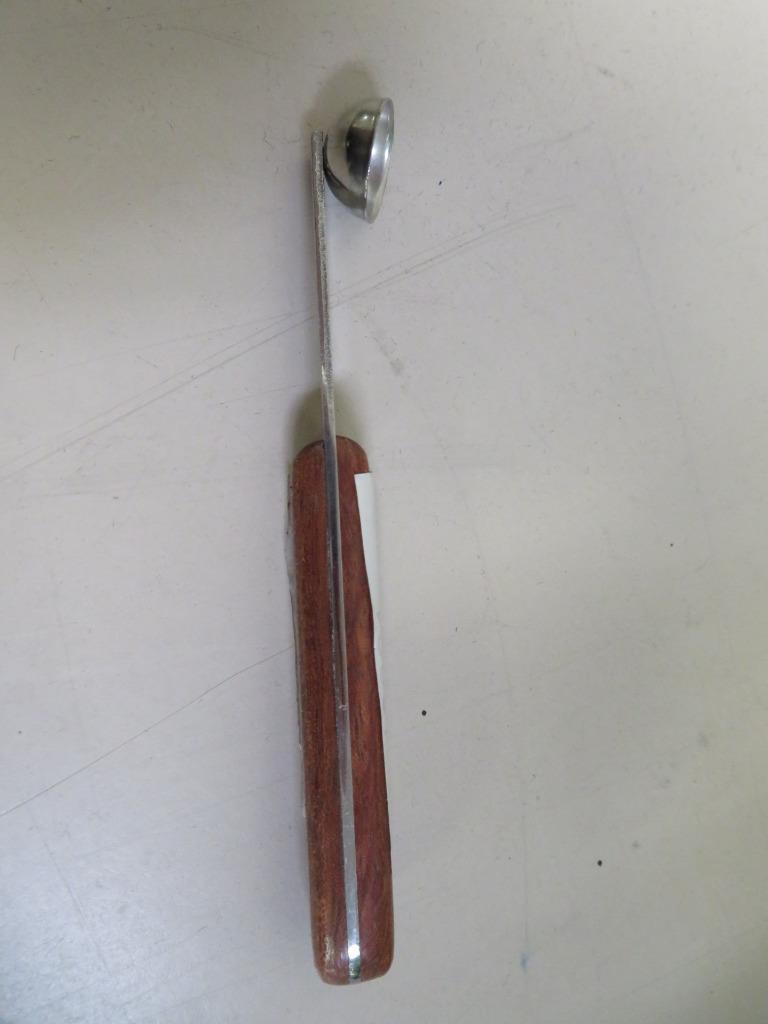 Deglon Inox-France Melon Baller Metal Scooper with Rosewood Handle 28mm