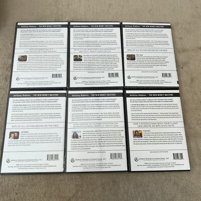 Set of 6 Anthony Robbins The New Money Masters Marketing Audio