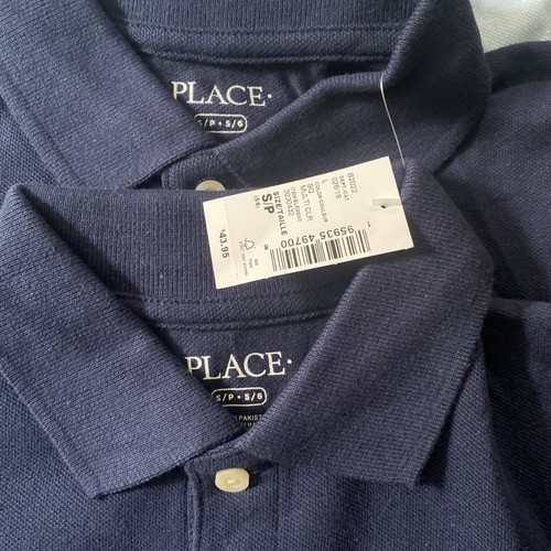 Boy’s School Uniform Polo Short Sleeve Lot Blue Small 5/6 Children’s Place - Picture 5 of 6