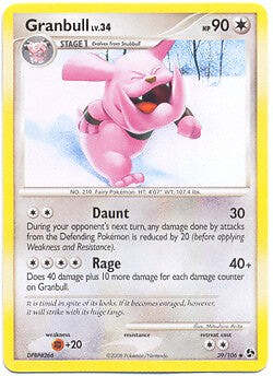 Pokemon Diamond & Pearl Great Encounters - Granbull (Uncommon) Card 39/106