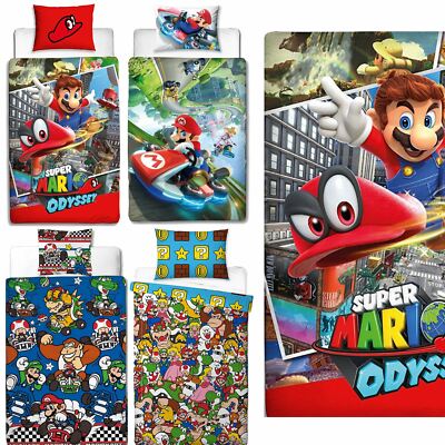 Offizielle Nintendo Super Mario lizenzierte Bettbezüge Single/Double Odyssey Maker
