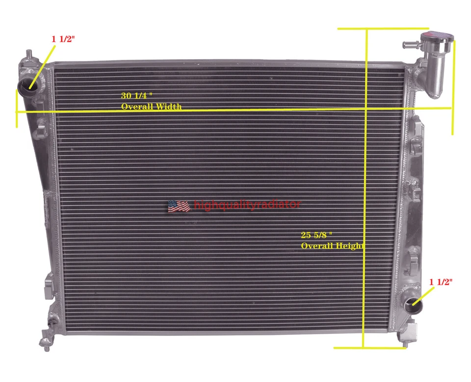 3Rows All Aluminum Radiator For 2011-2019 Dodge Durango 3.6L 5.7L 6.4L DPI:13204 Foto 2 de 4