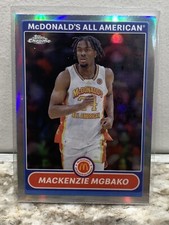 2023 Topps Chrome McDonald's All American Mackenzie Mgbako # 2K7-8