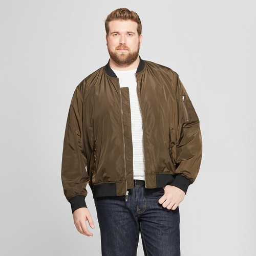 Men's Big \u0026 Tall Matte Bomber Jacket 