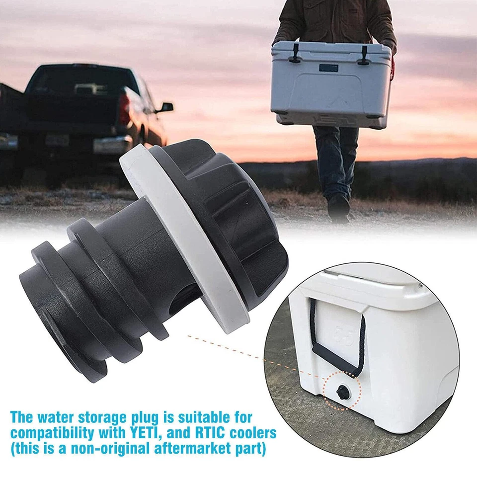 Enchufe de drenaje de repuesto de 2 piezas para enfriador YETI para enfriador RTIC a prueba de fugas Foto 4 de 4