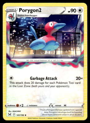 SWSH11: Lost Origin #141/196 Porygon2 NM-MT ID: 37912