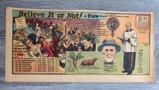 1946 BELIEVE IT OR NOT by Ripley 15x8" Clipped Strip FN 6.0 Egyptian Calendars