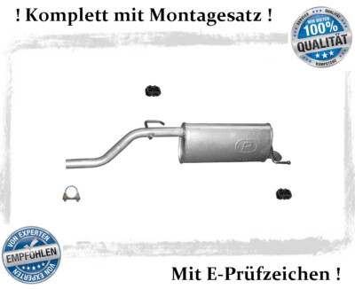Endschalldämper Opel Corsa D 1.0 44/48KW Auspuff Endtopf Montagesatz