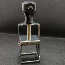 Large Vintage 1982-87 Cosco Eagle Zephyr wood handle hand Stamp six days 6 