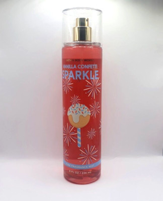 BATH AND BODY WORKS VANILLA CONFETTI SPARKLE BODY MIST 8 FL OZ