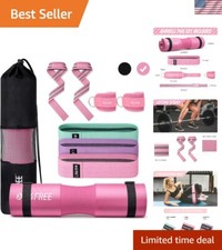 9Pcs Barbell Pad Set for Squat, Hip Thrusts, Lunges, Leg day, Standard Olympi...