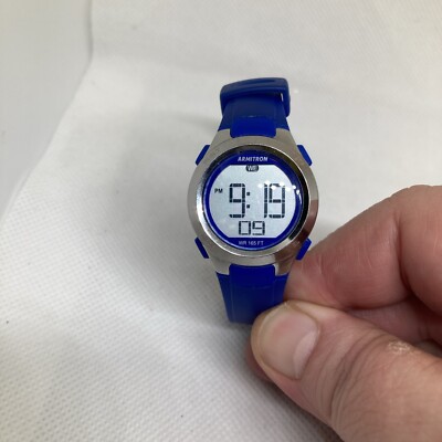 Nice Working Blue Armitron Pro Sport Digital Watch/Stop Watch