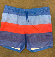 Lands End Swim Trunks Mens L Board Shorts Swim Surf Beach Pool Mesh Lined