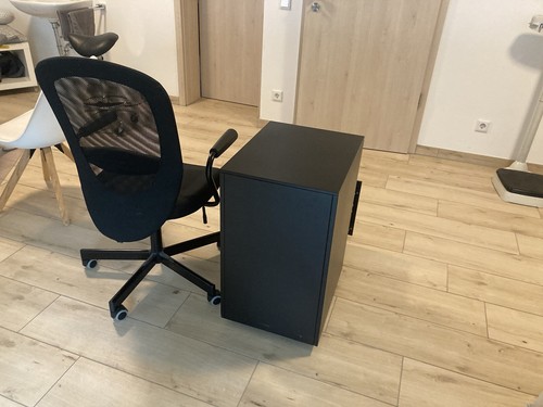 Bürostuhl FLINTAN Ikea Schwarz,gerne Zusammen Mit Aktenschrank - Bild 4 von 7