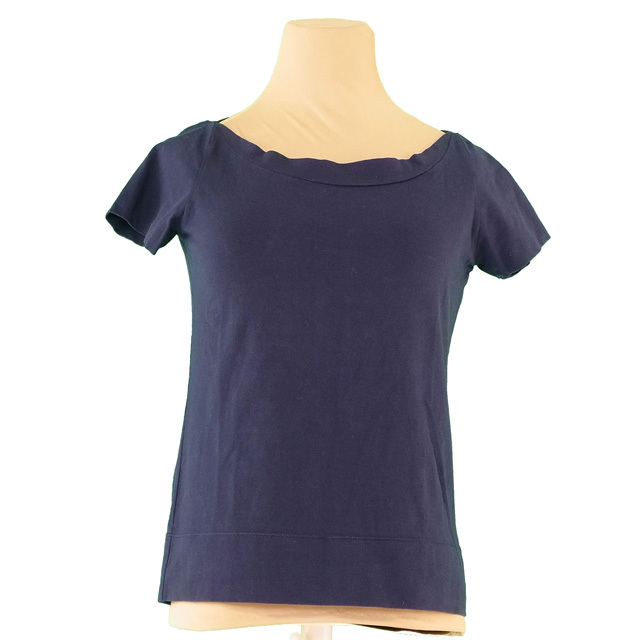 Fendi Tops Blouses Navy Silver Woman Authentic Used I460