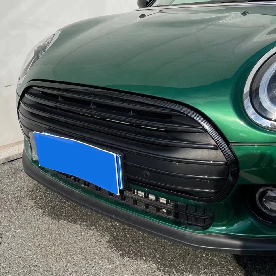 Griglia griglia centrale anteriore stile carbonio copertura bordo per Mini Clubman F54 2022 2023 - Immagine 2 di 4