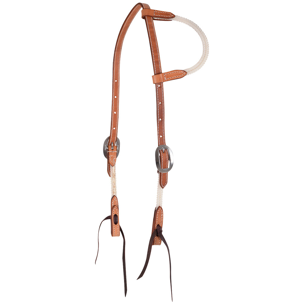 C-PE18 Martin Saddlery Horse Natural Skirting Slip Ear Headstall C-PE18 Martin Saddlery Horse Natural Skirting Slip Ear Headstall