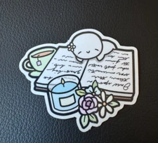 Spring Reads Sticker - The CoffeeMonsterz Co / thecoffeemonsterzco TCMC